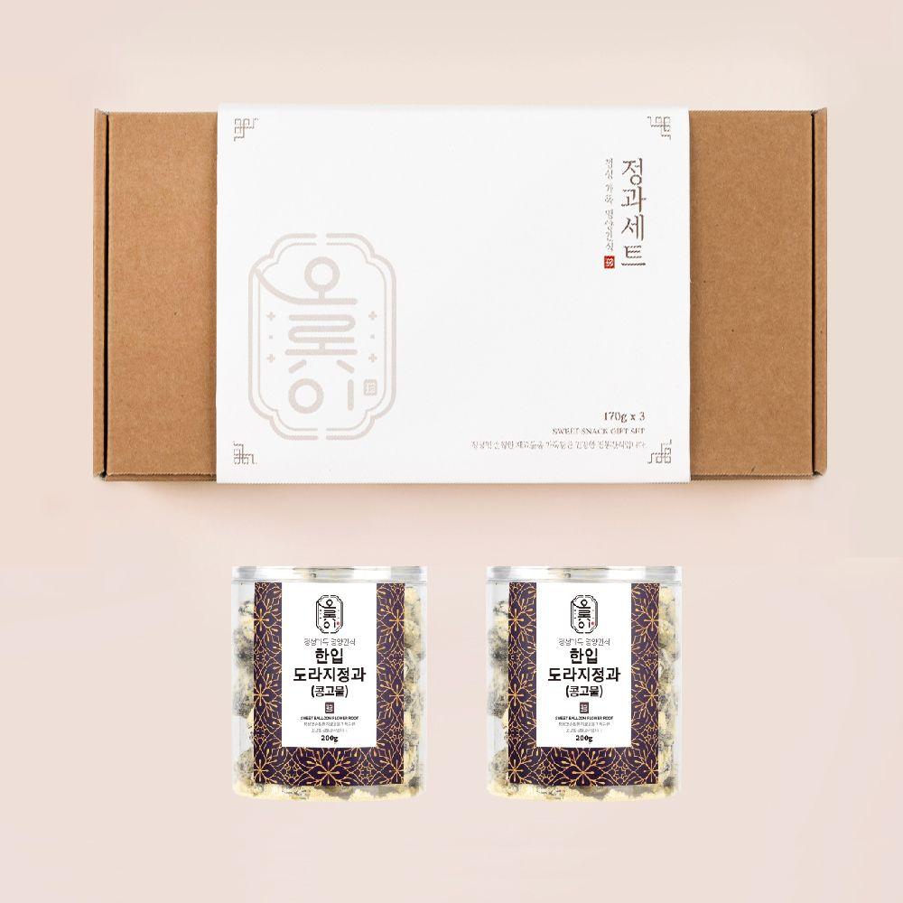 [오롯이] 도라지정과 200g 2개입ㅣ인공 첨가물 제로 영양 간식
