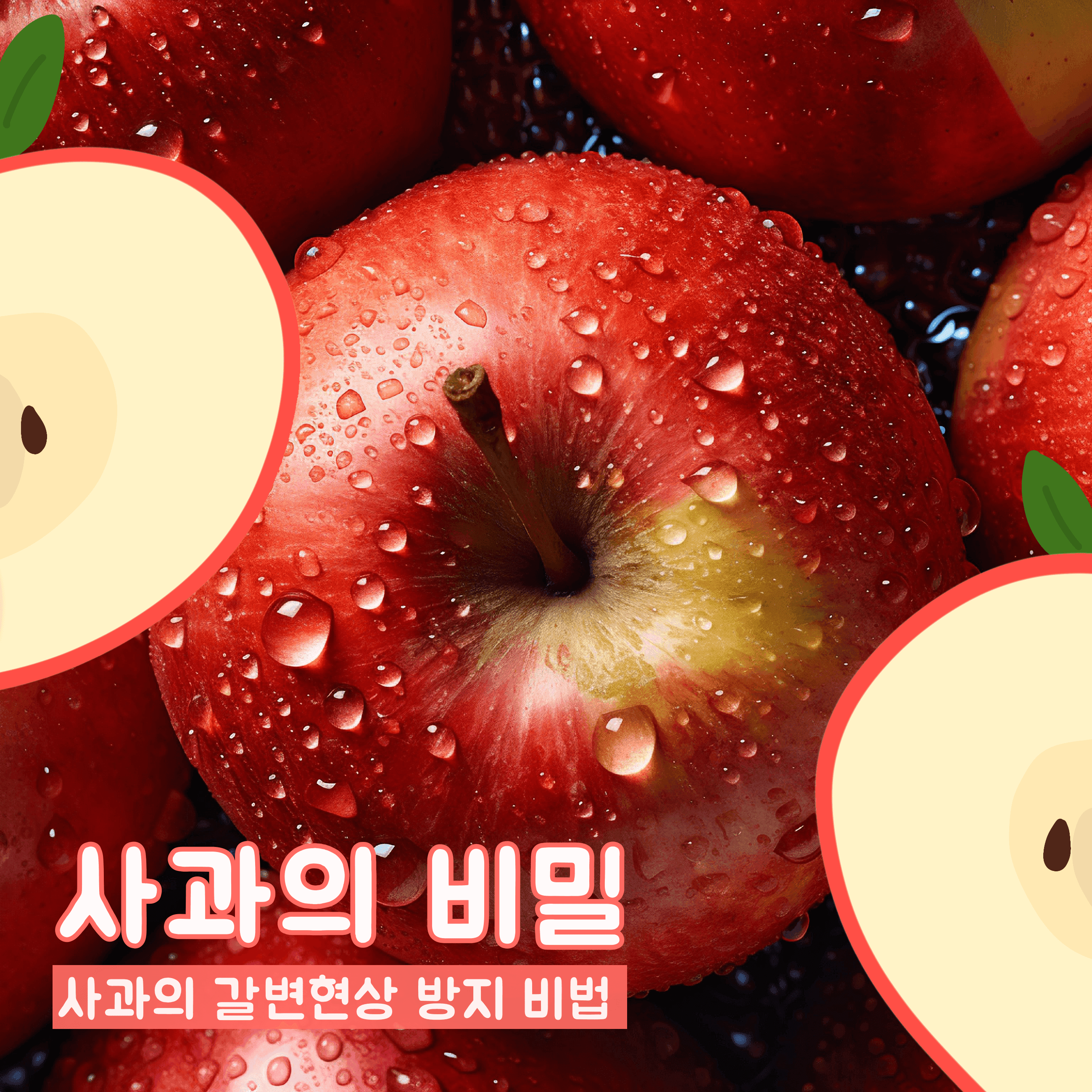 사과 갈변현상 방지 비법