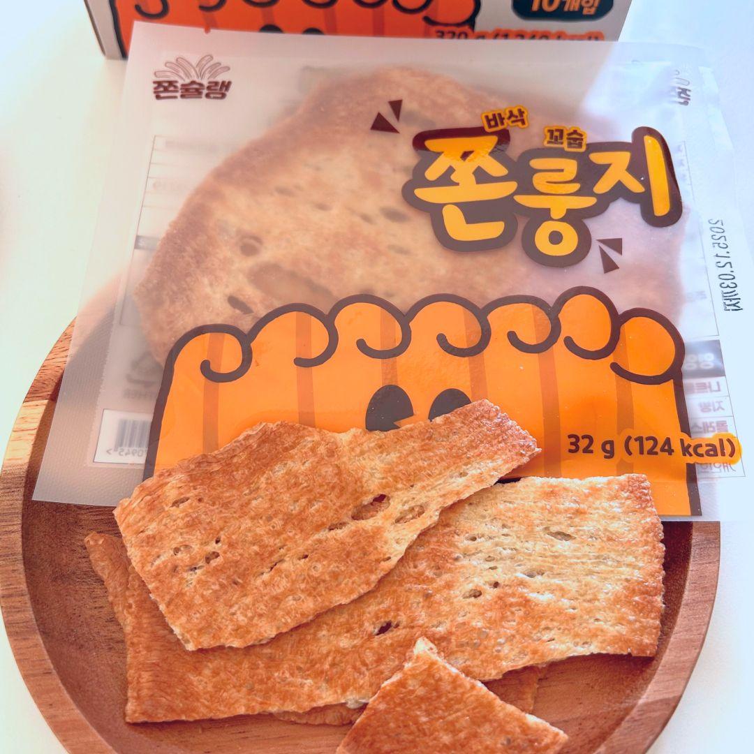 쫀슐랭 쫀룽지 1박스 (32g x 10개입) | 바삭꼬숩 쫀드기 누룽지