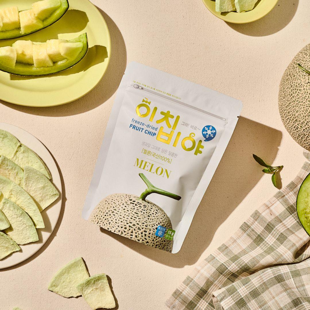 [이치비야] 동결건조 과일칩 멜론 (15g*1봉)ㅣ생과일의 맛과 영양이 그대로