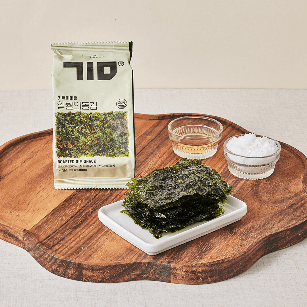 [기역이미음] 돌김 1박스 (5g x 20개입)ㅣ나트륨과 기름기 절반 밥반찬