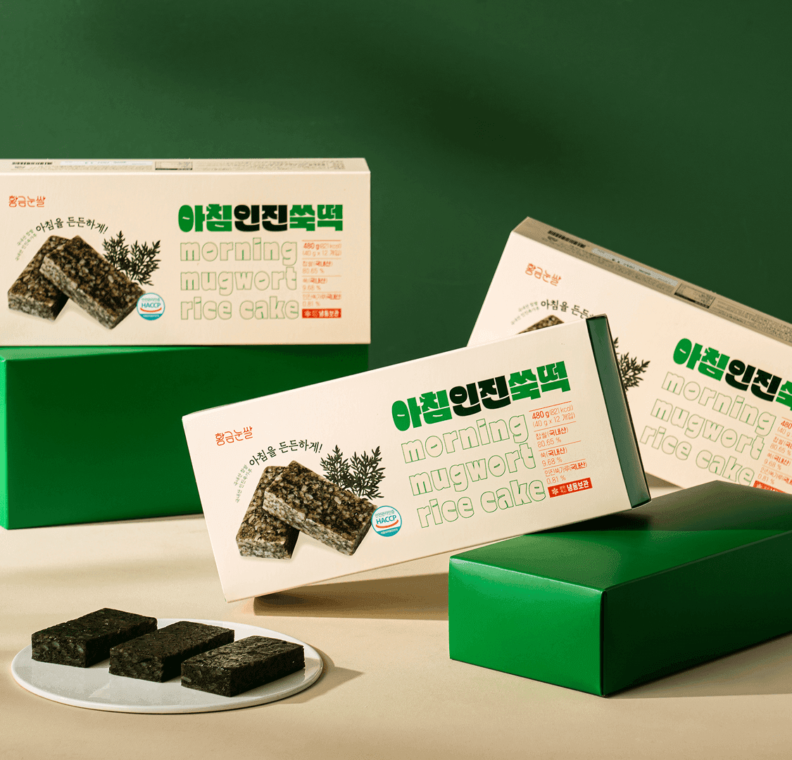 아침인진쑥떡 480g(12개입)