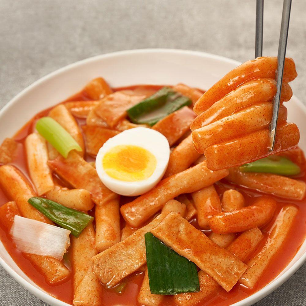 [육대장] 대파 떡볶이 450gㅣ양념 가득스며든 쫄깃한 밀떡과 대파의매콤 달달한 조화
