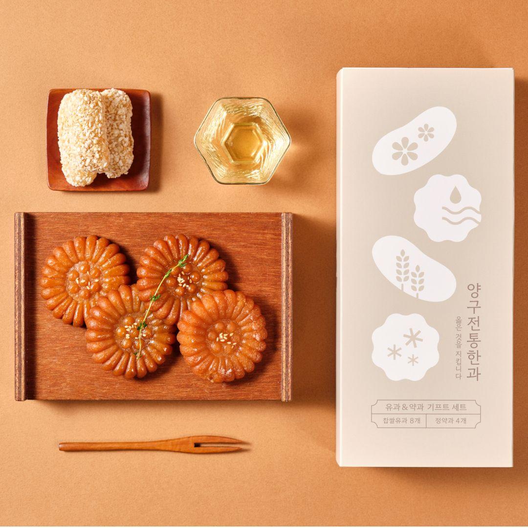 [양구전통한과] 유과&약과 기프트세트 300g