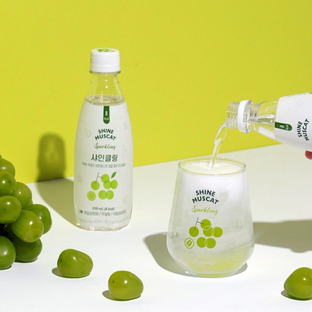 [토민] 샤인클링 350ml 24개입ㅣ다 마셔도 8kcal 샤인머스캣 과즙 탄산 음료