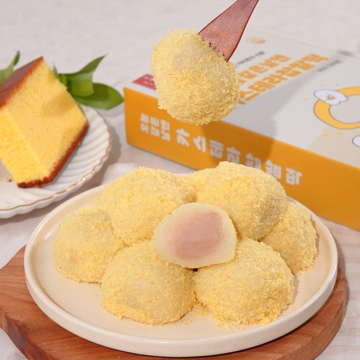 [더바른떡] 카스테라 찹쌀떡 850gㅣ매력적인 백앙금이 가득 들어간 겉달속촉 찹쌀떡