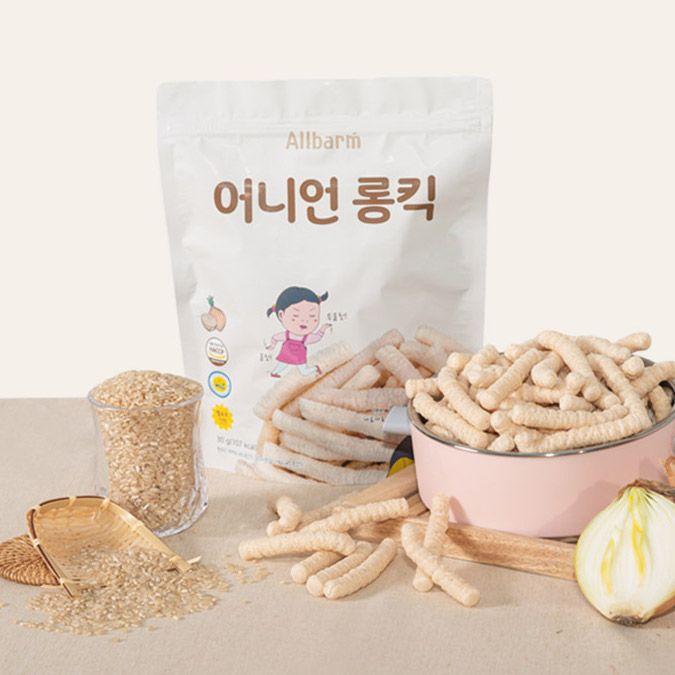 [올바름] 어니언 롱킥 30g 1봉ㅣ양파향 솔솔 무가당 쌀과자