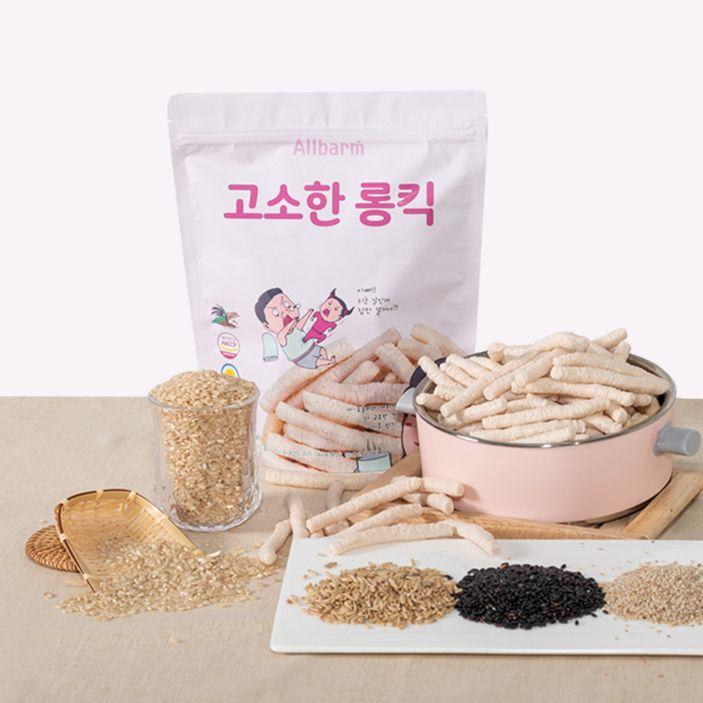 [올바름] 고소한 롱킥 30g 1봉ㅣ 4가지 곡물, 무가당 쌀과자