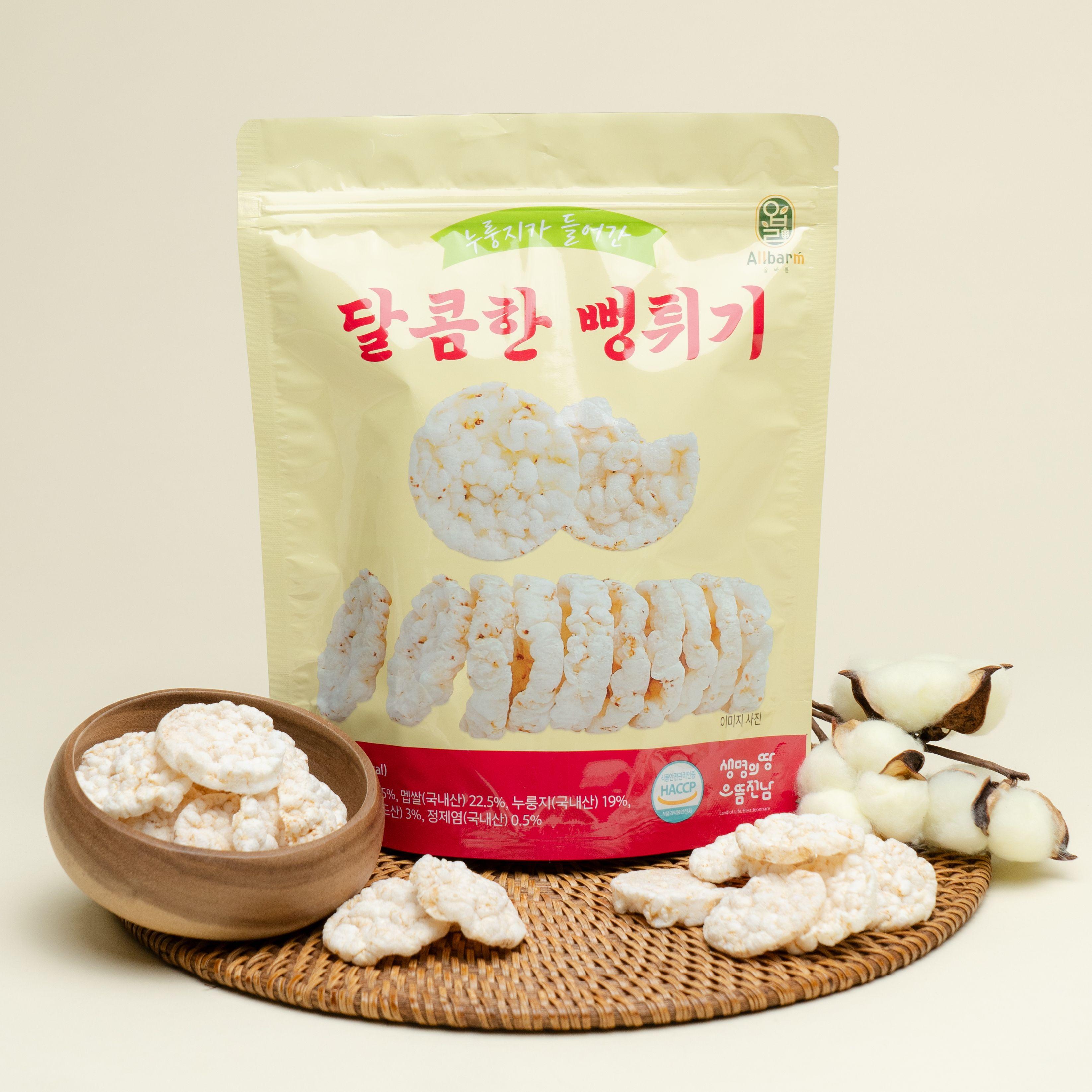 [올바름] 달콤한 뻥튀기 50g 1봉ㅣ누룽지가 들어간 달콤한 아이간식