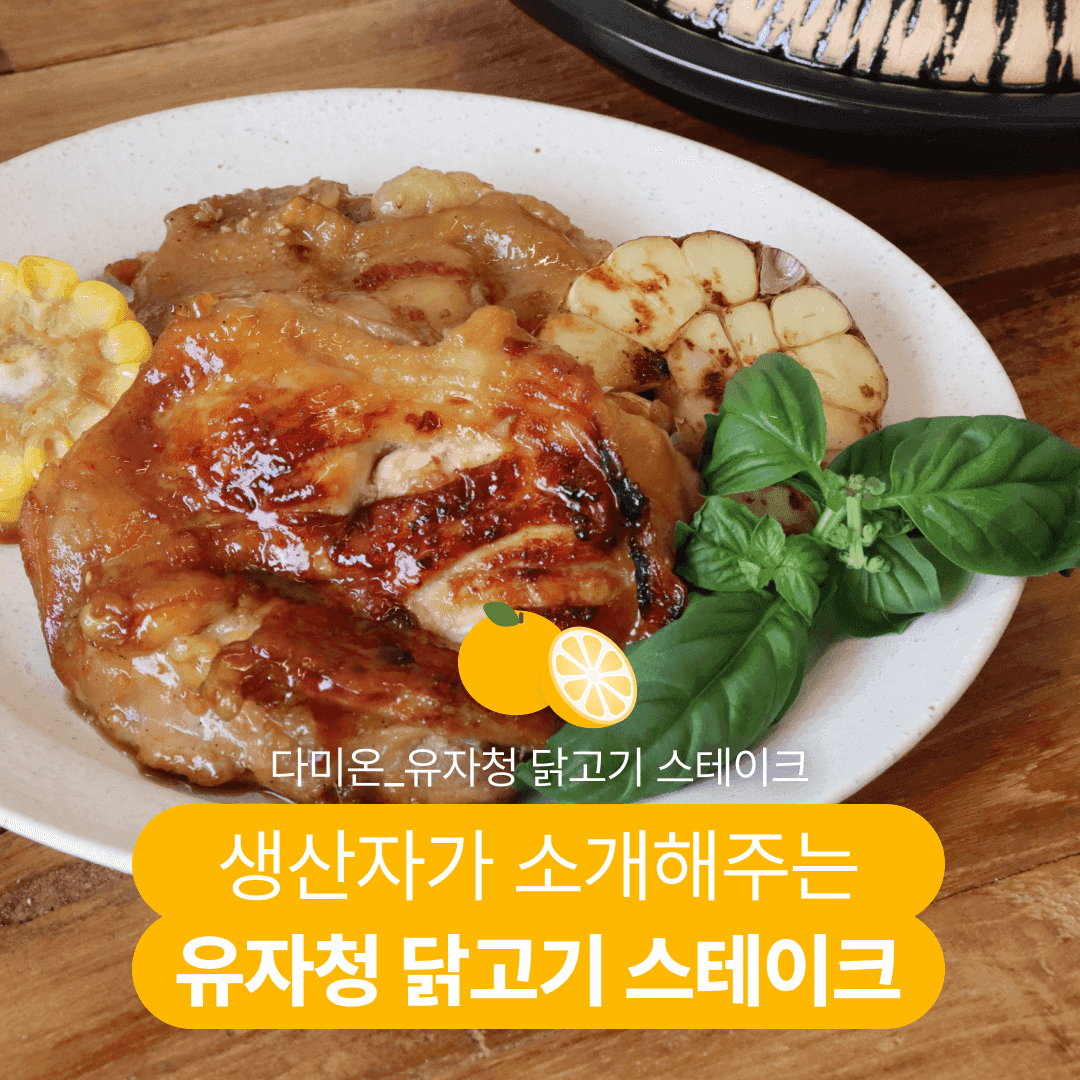 [다미온] 생산자가 소개해주는 유자청 닭고기 스테이크