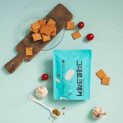[더테스트키친] 그대로크래커 3종 (50g*5봉)ㅣ단백질함량까지 챙긴 비건 크래커