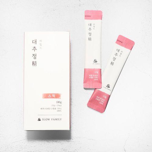 [슬로패밀리] 대추정 마일드 스틱 1박스 (12g x 15개입)ㅣ스틱으로 간편하게 즐기는