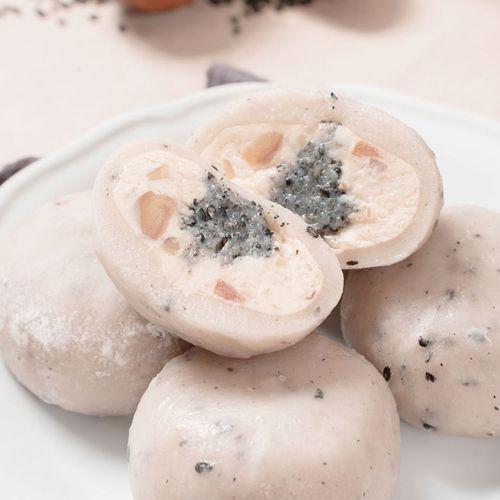 [보약떡집] 공주 흑임자 밤찰떡 (65g*9개입) | 쫀득찰떡에 달콤한 크림,흑임자,밤을 가득