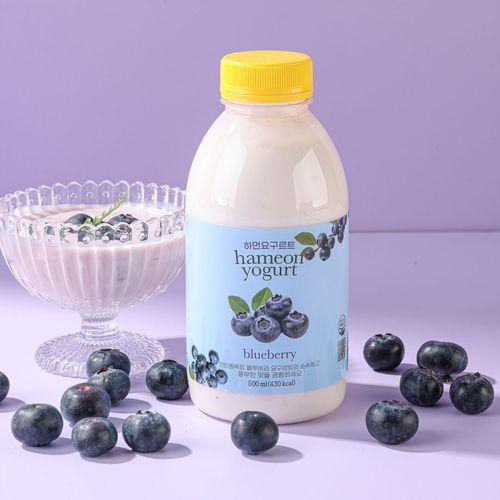 [안터원목장] 하먼요구르트 블루베리 500ml | 신선한 무항생제 원유로 만든