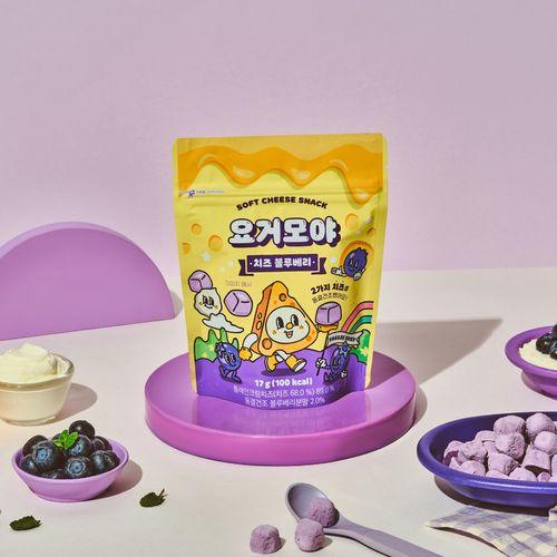 [이치비야] 요거모야 치즈 큐브 블루베리 (17g*1봉)ㅣ치즈와 과일의 맛과 영양 그대로