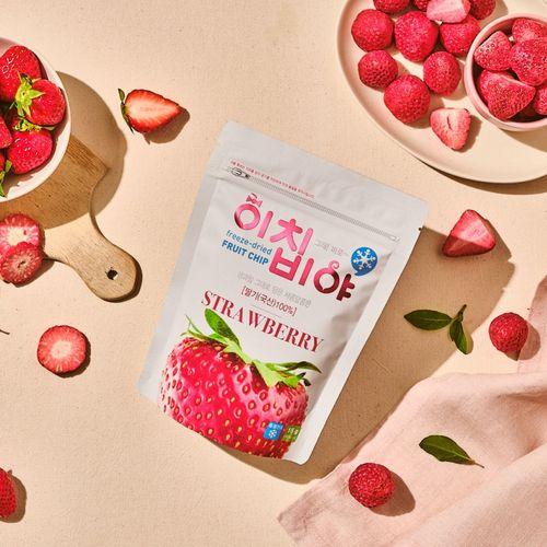 [이치비야] 동결건조 과일칩 딸기 (15g*1봉)ㅣ생과일의 맛과 영양이 그대로
