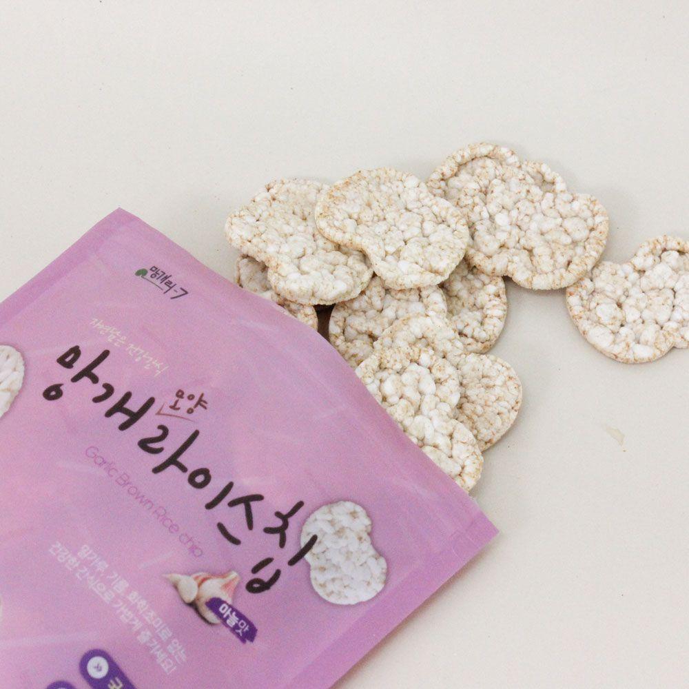 [아빠의달콤한농장] 마늘맛 라이스칩 50g 1봉ㅣ자연 그대로의 고소함을 담은 건강 간식