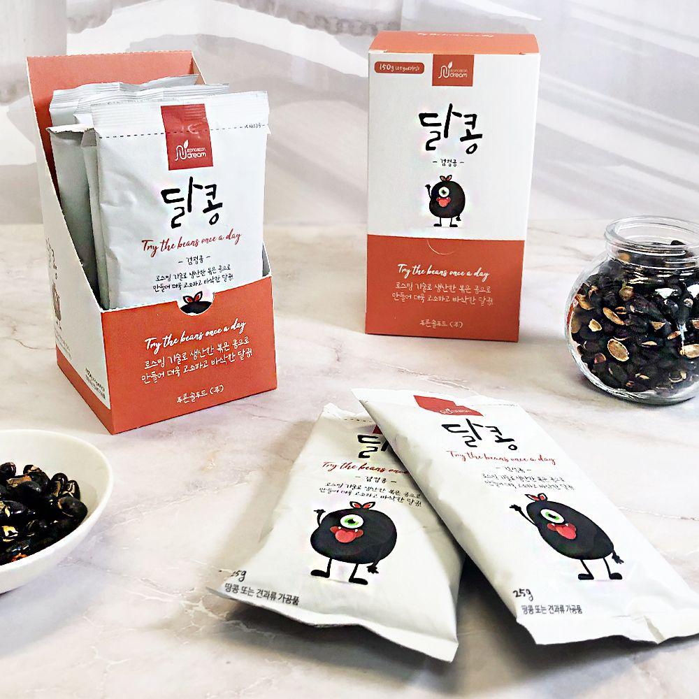 [푸른솔푸드] 달콩 검정콩 10g 10개입ㅣ서리태로 만들어 단백질과 식물성 지방질이 풍부한