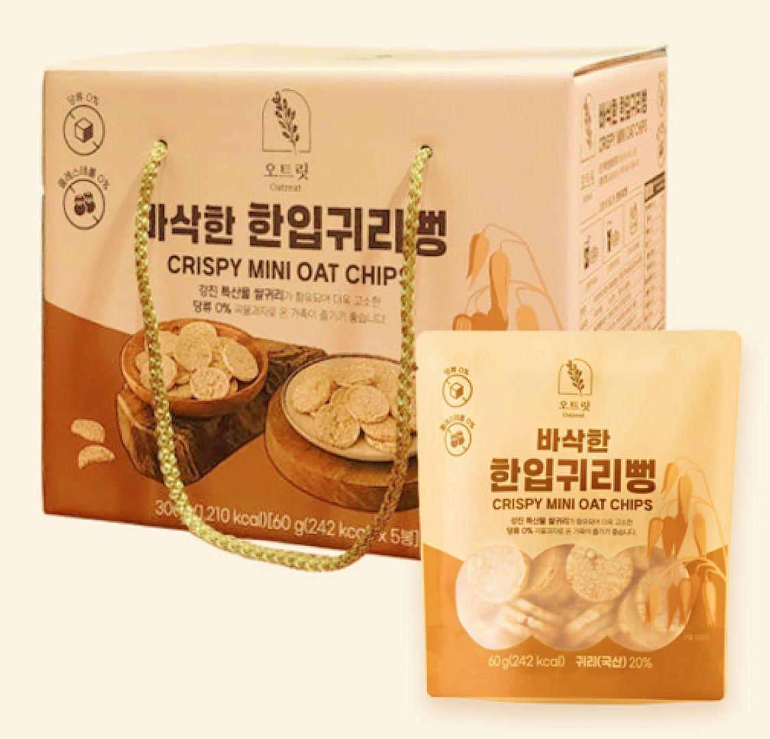 바삭한 한입귀리뻥 선물세트 (60gx5봉)